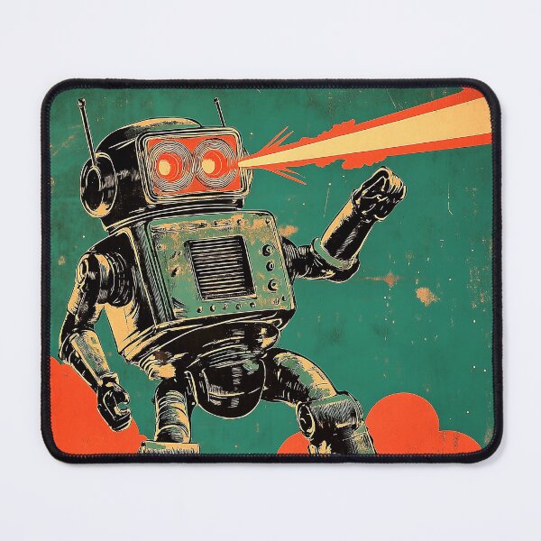 Item preview, Retro Cosmic Robot Warrior designed and sold by shafranietz.