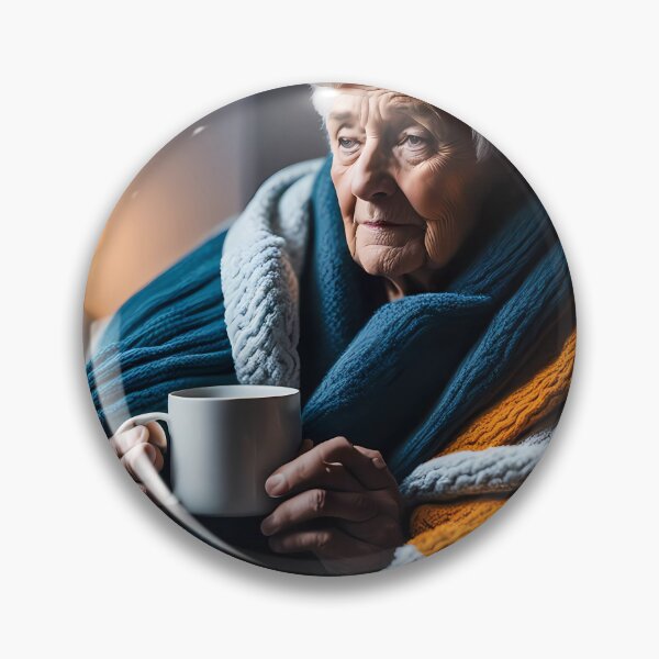 Item preview, Cold pensioner wrapped in blankets  designed and sold by Colin Bentham.