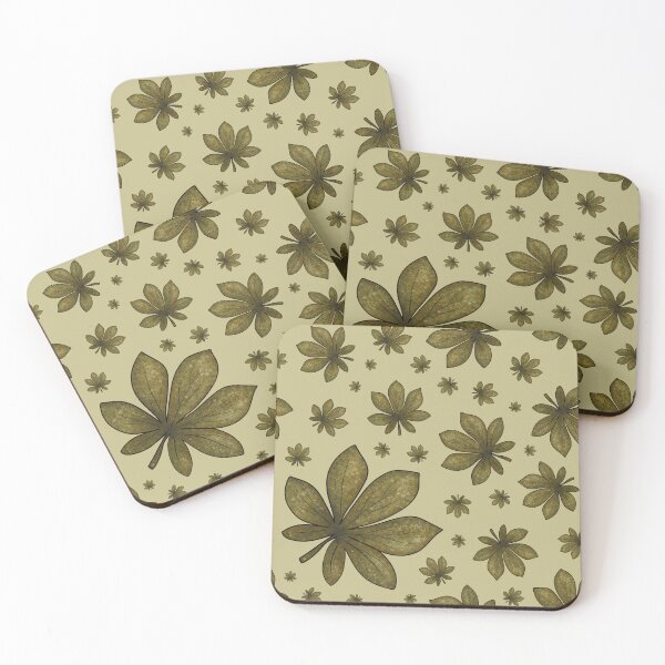 Item preview, Cute pattern of autumn chestnut leaves designed and sold by Cherevan.