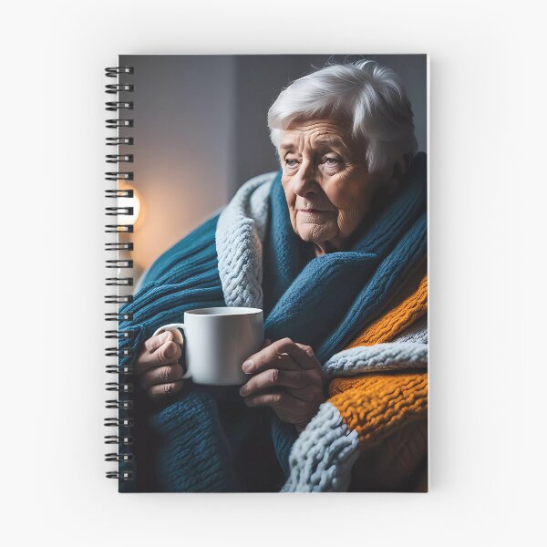 Item preview, Cold pensioner wrapped in blankets  designed and sold by Colin Bentham.