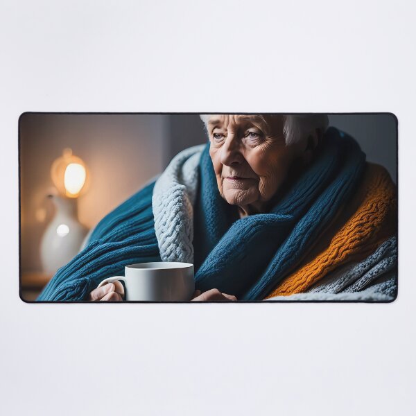 Item preview, Cold pensioner wrapped in blankets  designed and sold by Colin Bentham.