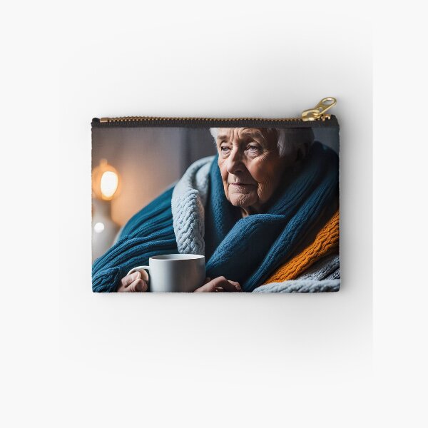 Item preview, Cold pensioner wrapped in blankets  designed and sold by Colin Bentham.