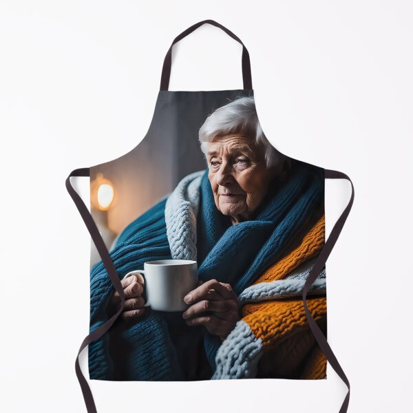 Item preview, Cold pensioner wrapped in blankets  designed and sold by Colin Bentham.