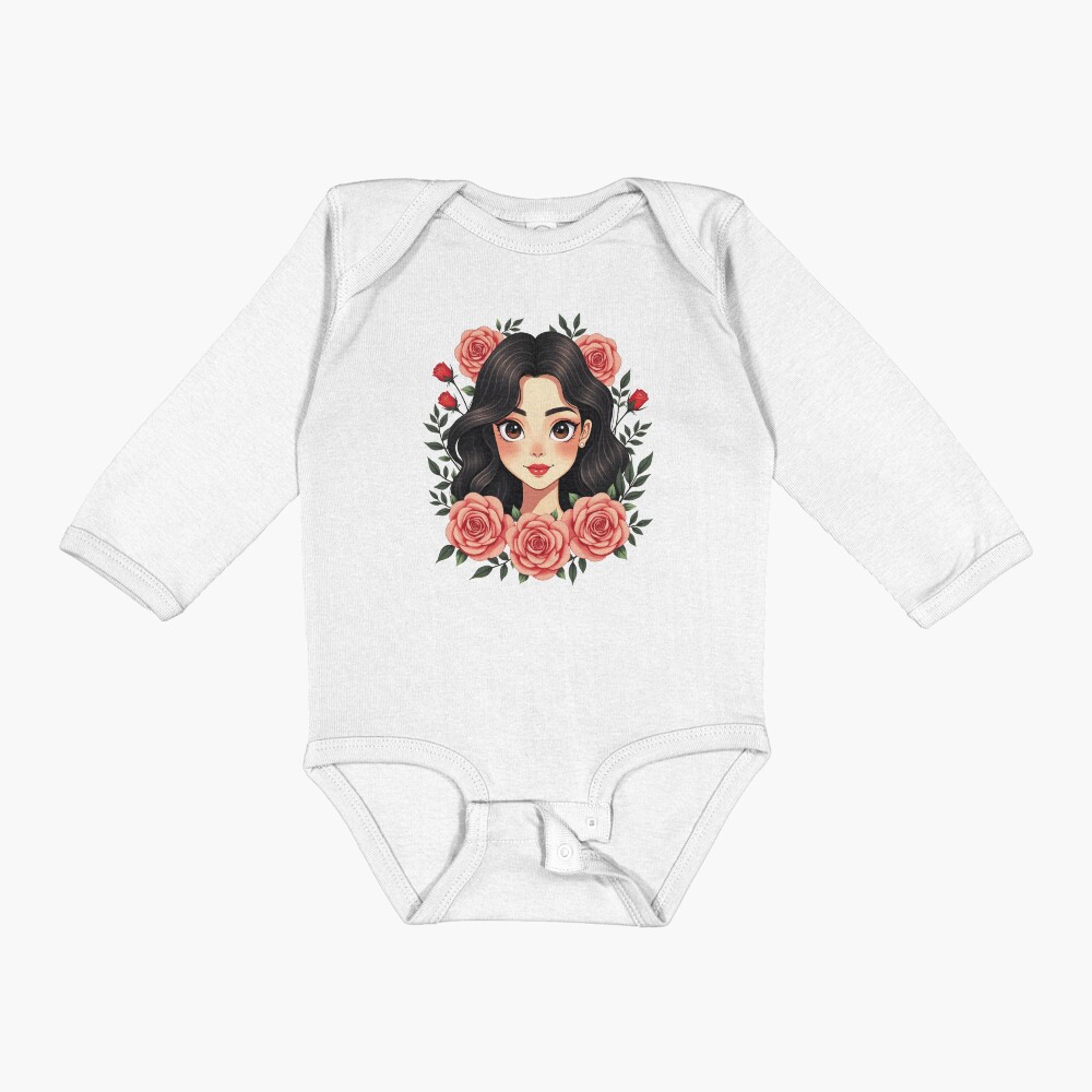 Item preview, Long Sleeve Baby One-Piece designed and sold by FotiraStudio.