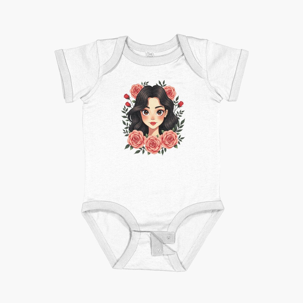 Item preview, Short Sleeve Baby One-Piece designed and sold by FotiraStudio.