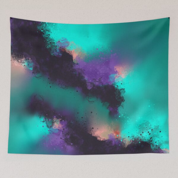 Item preview, Teal Emotion - Teal Purple Abstract designed and sold by Joey Santiago.