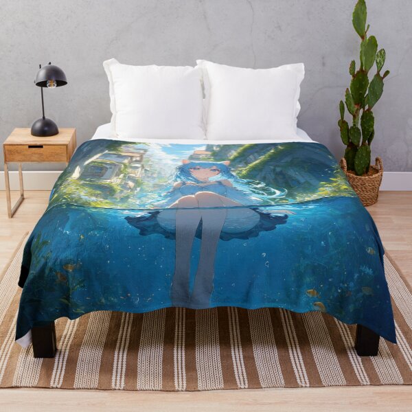 Item preview, Anime girl in water art designed and sold by TheArtistOf2022.
