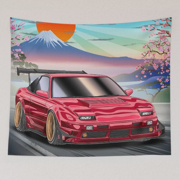 Item preview, Nissan 180SX in front of Mt.Fuji designed and sold by JDM Guyvit.