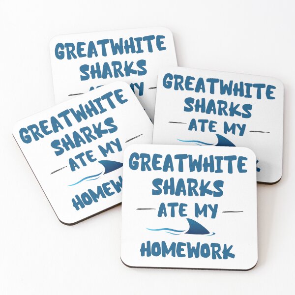 Item preview, great white sharks ate my home works shark sharks great white designed and sold by SellingStuff91.