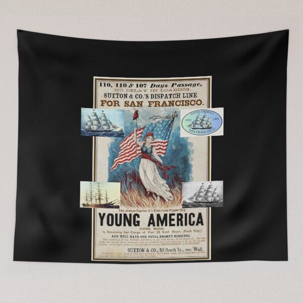 Item preview, Young America - San Francisco Clipper Ship 1853-1886 IV designed and sold by WheelieGdArt.