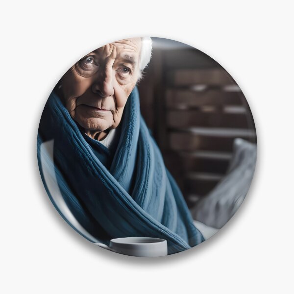 Item preview, Cold pensioner wrapped in blankets  designed and sold by Colin Bentham.