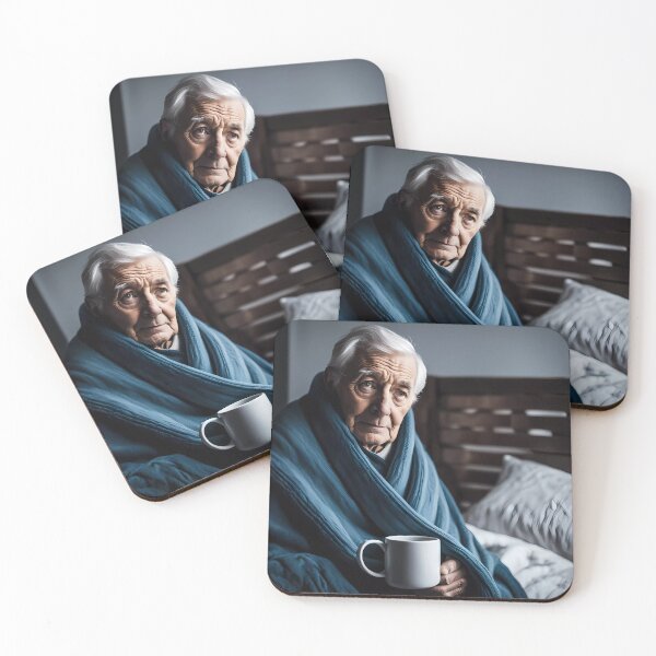 Item preview, Cold pensioner wrapped in blankets  designed and sold by Colin Bentham.