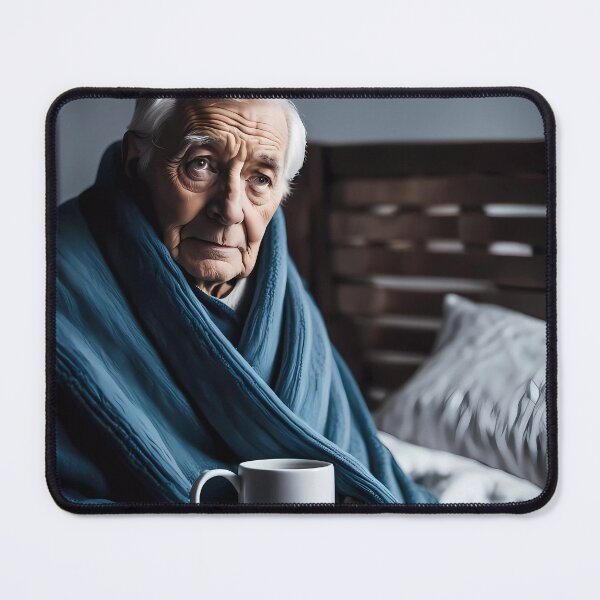 Item preview, Cold pensioner wrapped in blankets  designed and sold by Colin Bentham.