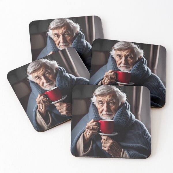 Item preview, Cold pensioner wrapped in blankets  designed and sold by Colin Bentham.