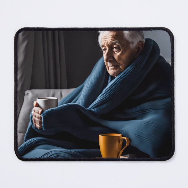 Item preview, Cold pensioner wrapped in blankets  designed and sold by Colin Bentham.