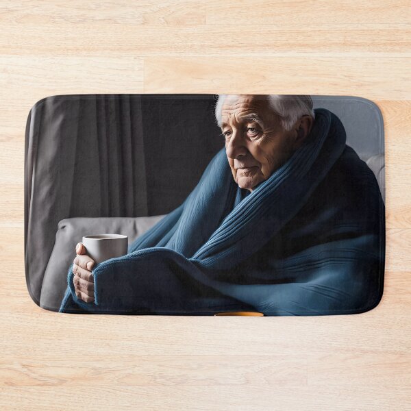 Item preview, Cold pensioner wrapped in blankets  designed and sold by Colin Bentham.