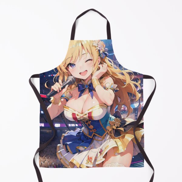 Item preview, Anime fantasy girl singing on stage art designed and sold by TheArtistOf2022.