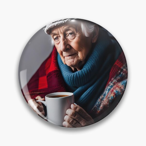 Item preview, Cold pensioner wrapped in blankets  designed and sold by Colin Bentham.
