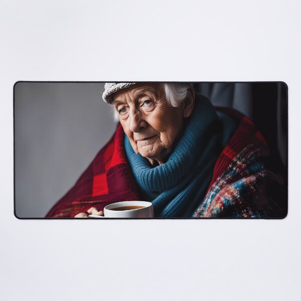 Item preview, Cold pensioner wrapped in blankets  designed and sold by Colin Bentham.