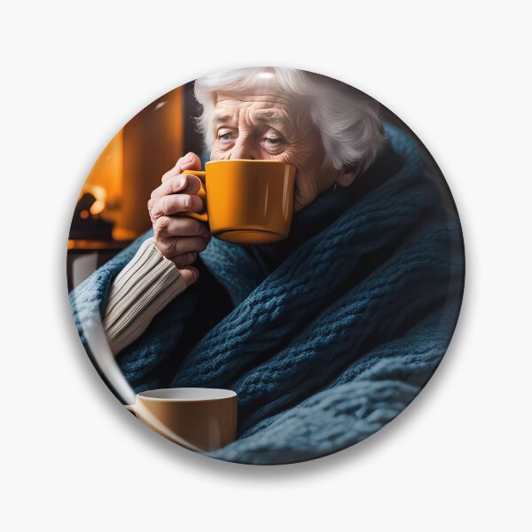 Item preview, Cold pensioner wrapped in blankets  designed and sold by Colin Bentham.