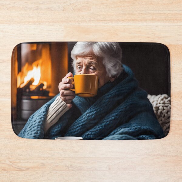Item preview, Cold pensioner wrapped in blankets  designed and sold by Colin Bentham.