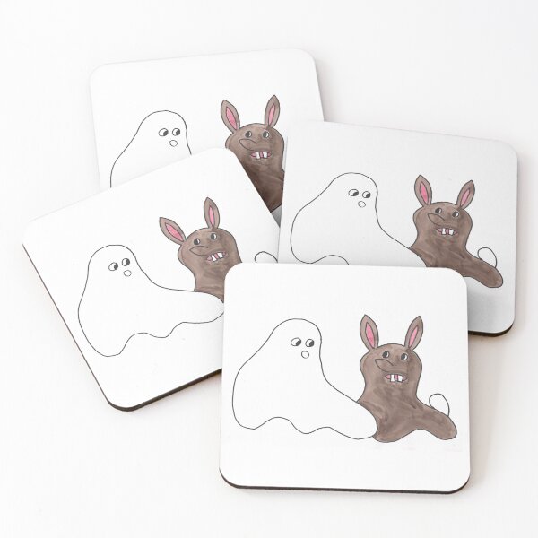 Artikelvorschau, Ghost with Rabbit - Gespenst mit Kanninchen entworfen und verkauft von Anke‘s Bazaar.