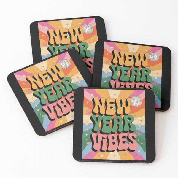 Item preview, Retro New Year Vibes Groovy Design for New Year’s Eve Party designed and sold by BunBuntheDog-.