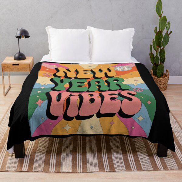 Item preview, Retro New Year Vibes Groovy Design for New Year’s Eve Party designed and sold by BunBuntheDog-.