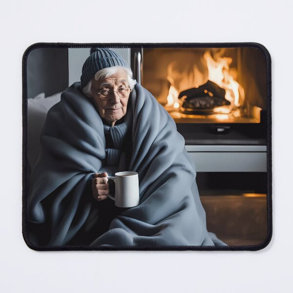 Item preview, Cold pensioner wrapped in blankets  designed and sold by Colin Bentham.