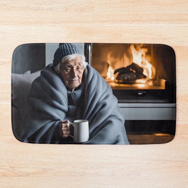 Item preview, Cold pensioner wrapped in blankets  designed and sold by Colin Bentham.