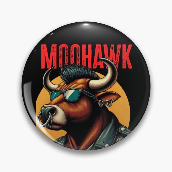 Item preview, Moohawk - Punk Hairstyle Dad Joke designed and sold by Matthew Kinnersly.