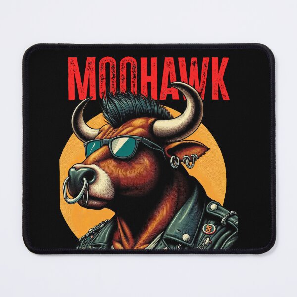 Item preview, Moohawk - Punk Hairstyle Dad Joke designed and sold by Matthew Kinnersly.