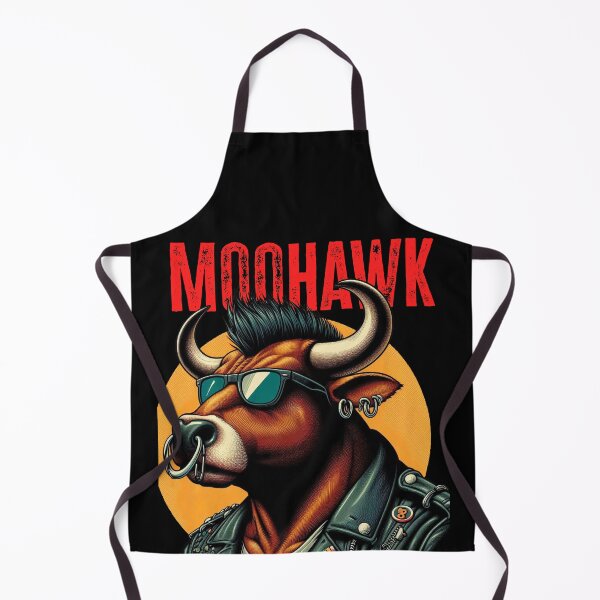 Item preview, Moohawk - Punk Hairstyle Dad Joke designed and sold by Matthew Kinnersly.