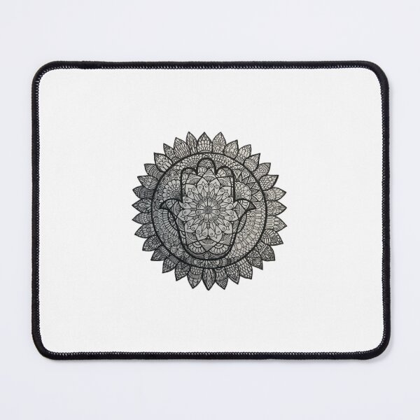 Item preview, Hamsa mandala sunflower designed and sold by SpicyHamsa1.