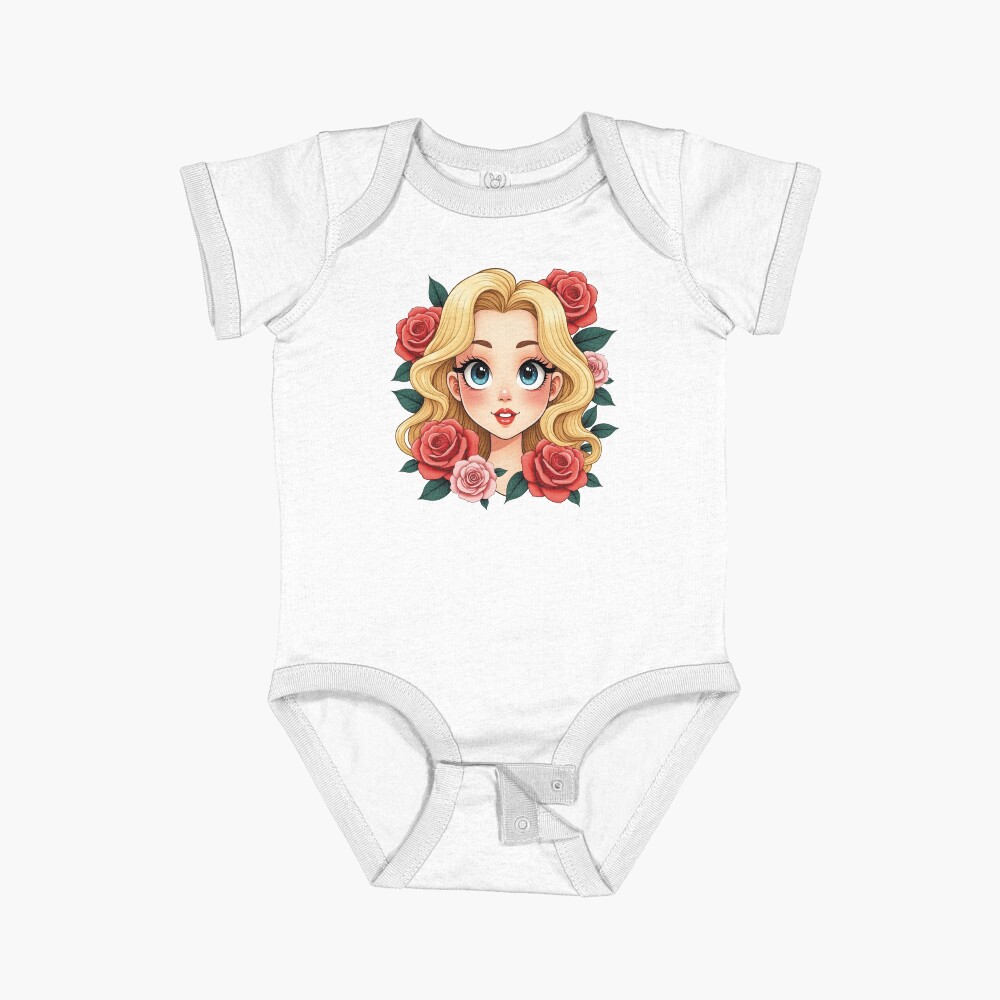 Item preview, Short Sleeve Baby One-Piece designed and sold by FotiraStudio.