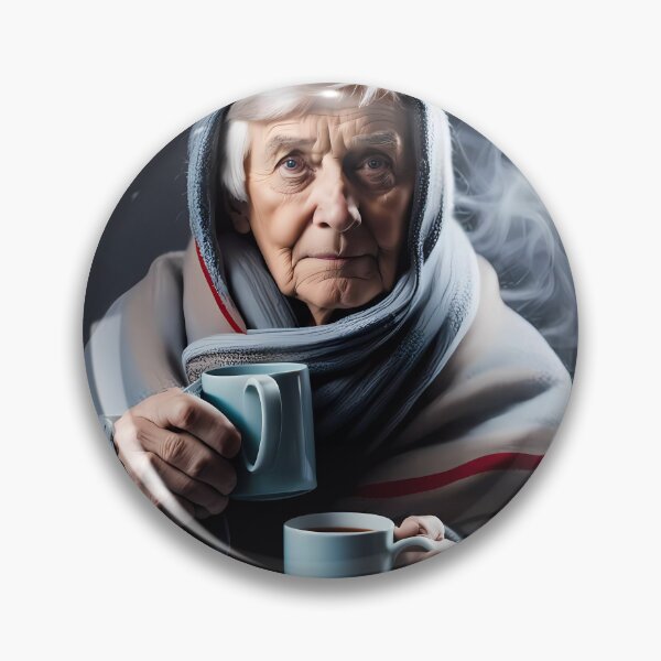 Item preview, Cold pensioner wrapped in blankets  designed and sold by Colin Bentham.