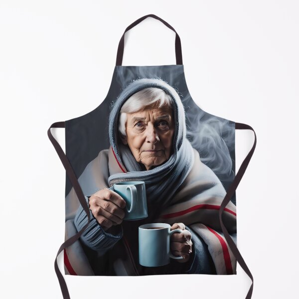 Item preview, Cold pensioner wrapped in blankets  designed and sold by Colin Bentham.