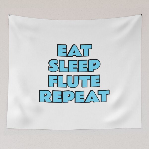Item preview, Eat Sleep Flute Repeat flutist designed and sold by Inspirationmotivation.