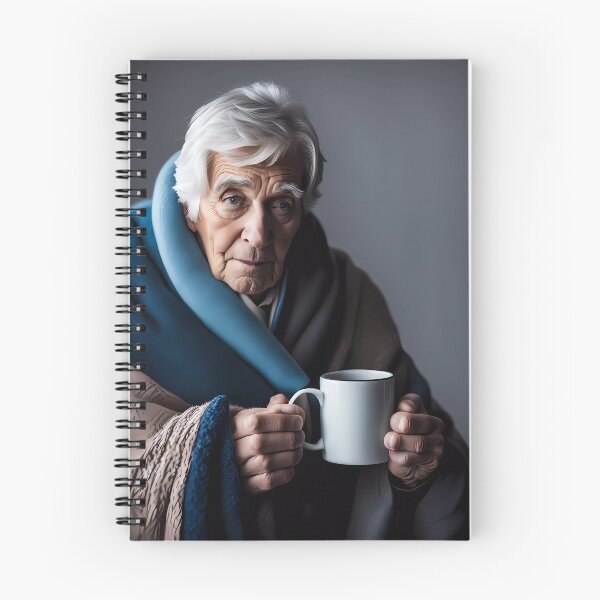 Item preview, Cold pensioner wrapped in blankets  designed and sold by Colin Bentham.