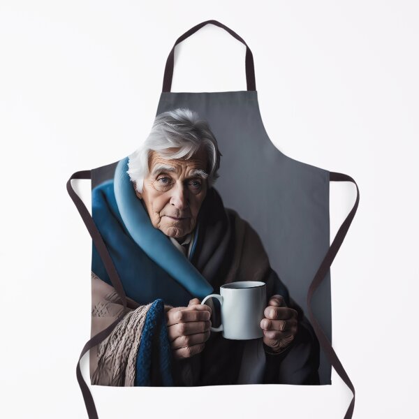 Item preview, Cold pensioner wrapped in blankets  designed and sold by Colin Bentham.
