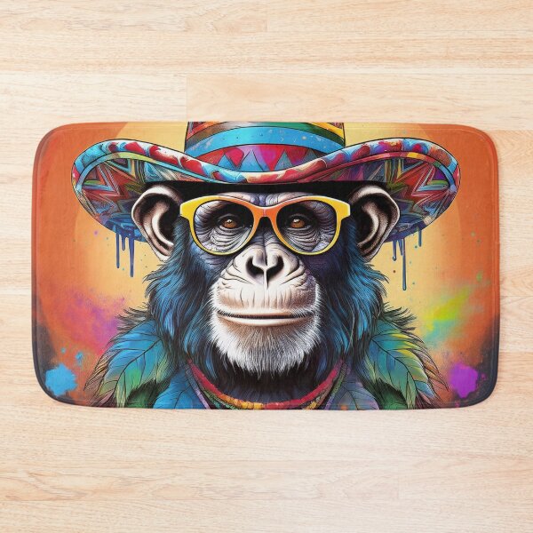 Item preview, Graffitti Style Mexican Party Chimp  designed and sold by Boxing Kangaroo Retail Company.