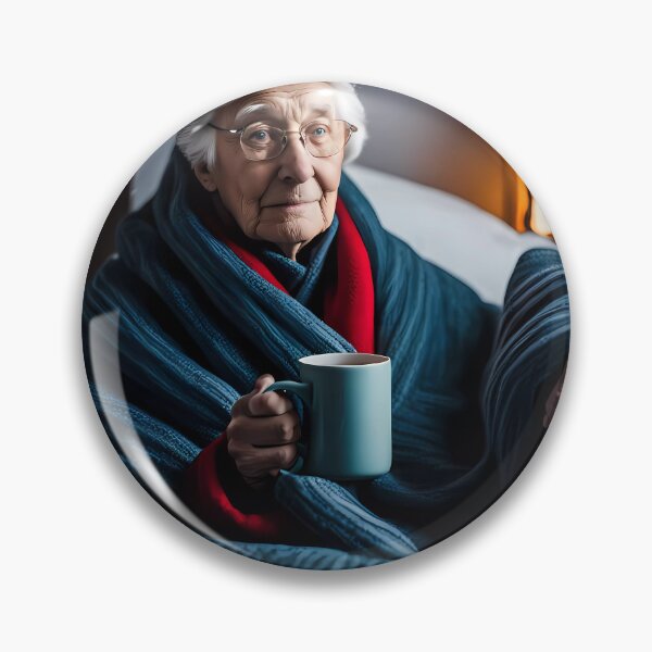 Item preview, Cold pensioner wrapped in blankets  designed and sold by Colin Bentham.
