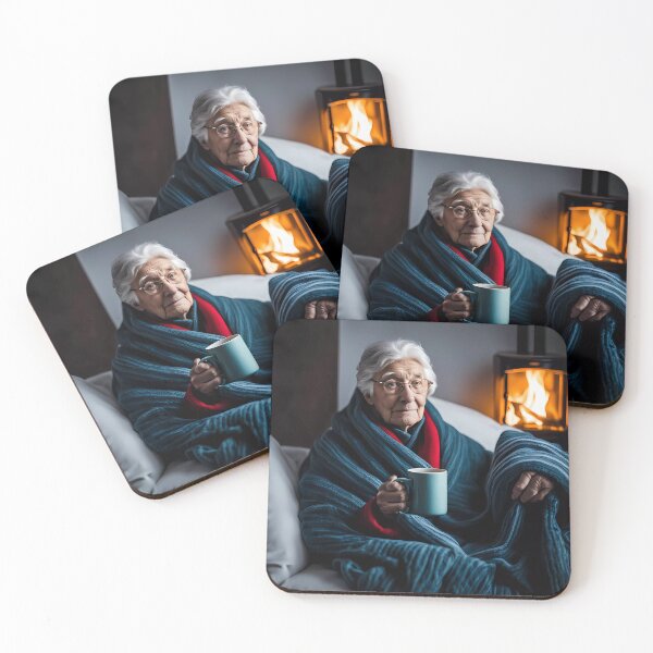 Item preview, Cold pensioner wrapped in blankets  designed and sold by Colin Bentham.