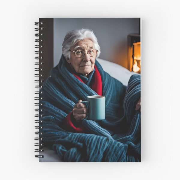 Item preview, Cold pensioner wrapped in blankets  designed and sold by Colin Bentham.