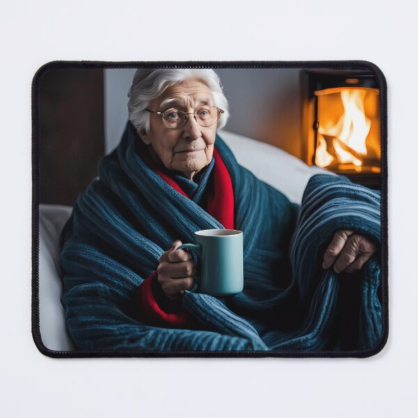 Item preview, Cold pensioner wrapped in blankets  designed and sold by Colin Bentham.