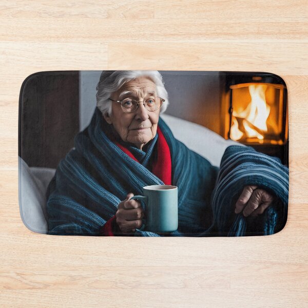 Item preview, Cold pensioner wrapped in blankets  designed and sold by Colin Bentham.