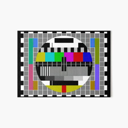 Artikel-Vorschau von TV-Testbild, designt und verkauft von Angry Swan Designs.