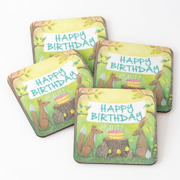 Item preview, Woodland Animal Happy Birthday Party designed and sold by Moorcatstudio.