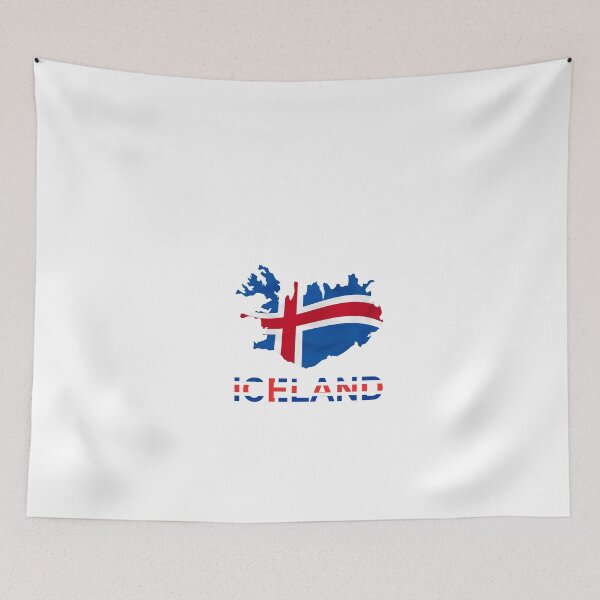 Item preview, Iceland map flag designed and sold by 2minutidiitalia.