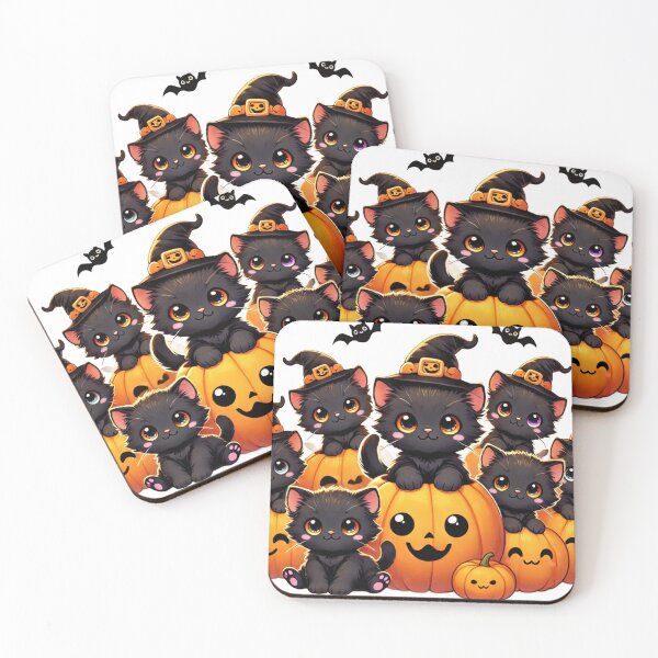 Item preview, Pumpkin Patch Kittens designed and sold by Chocobo Charm Emporium.